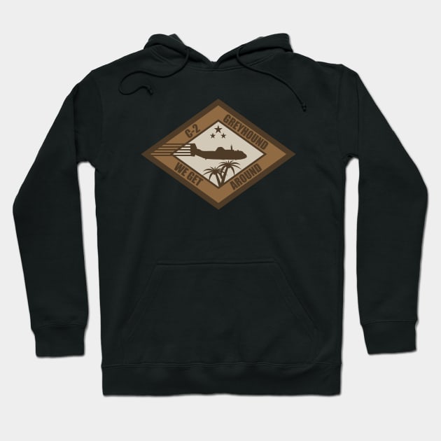 C-2 Greyhound COD (subdued) Hoodie by TCP